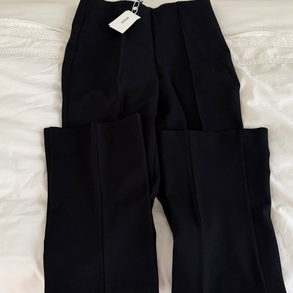 BNWT Spanx Black Ponte boot cut Pants SMALL - Picture 6 of 6